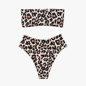 Cheetah print women’s swim - NWOT